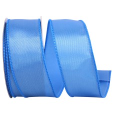 1.5 Inch Lt. Blue Satin Ribbon With Wired Edges, 10 Yard Spool (1 Spool) SALE ITEM
